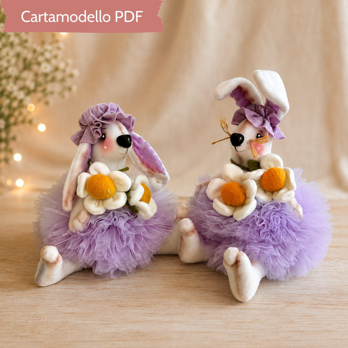 Cartamodello Coniglio Pon Pon