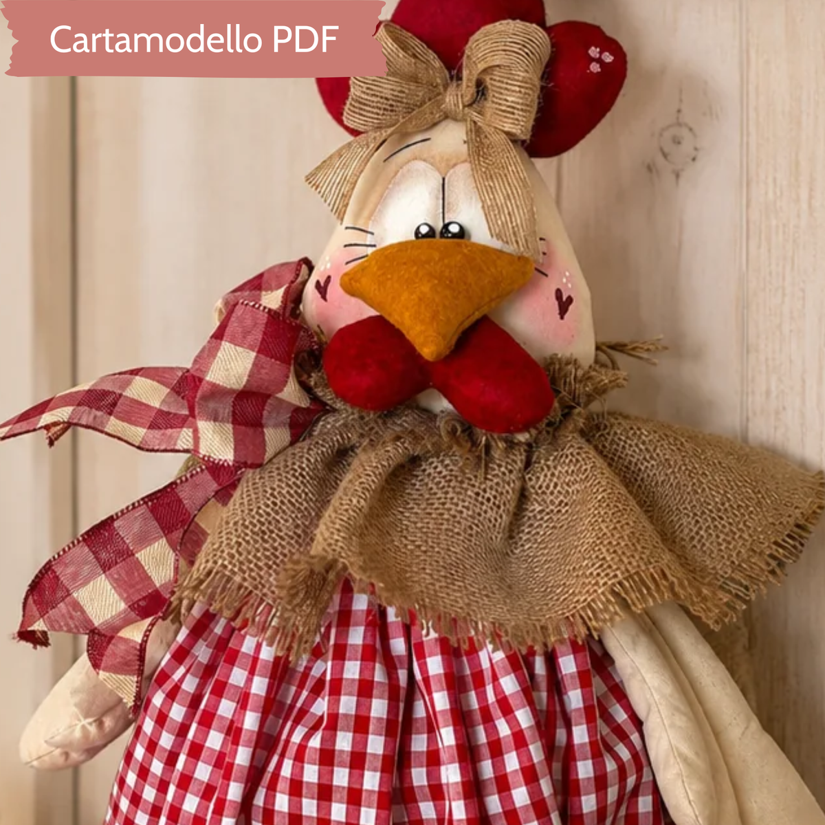 Cartamodello Gallina Kokodè Portasacchetti