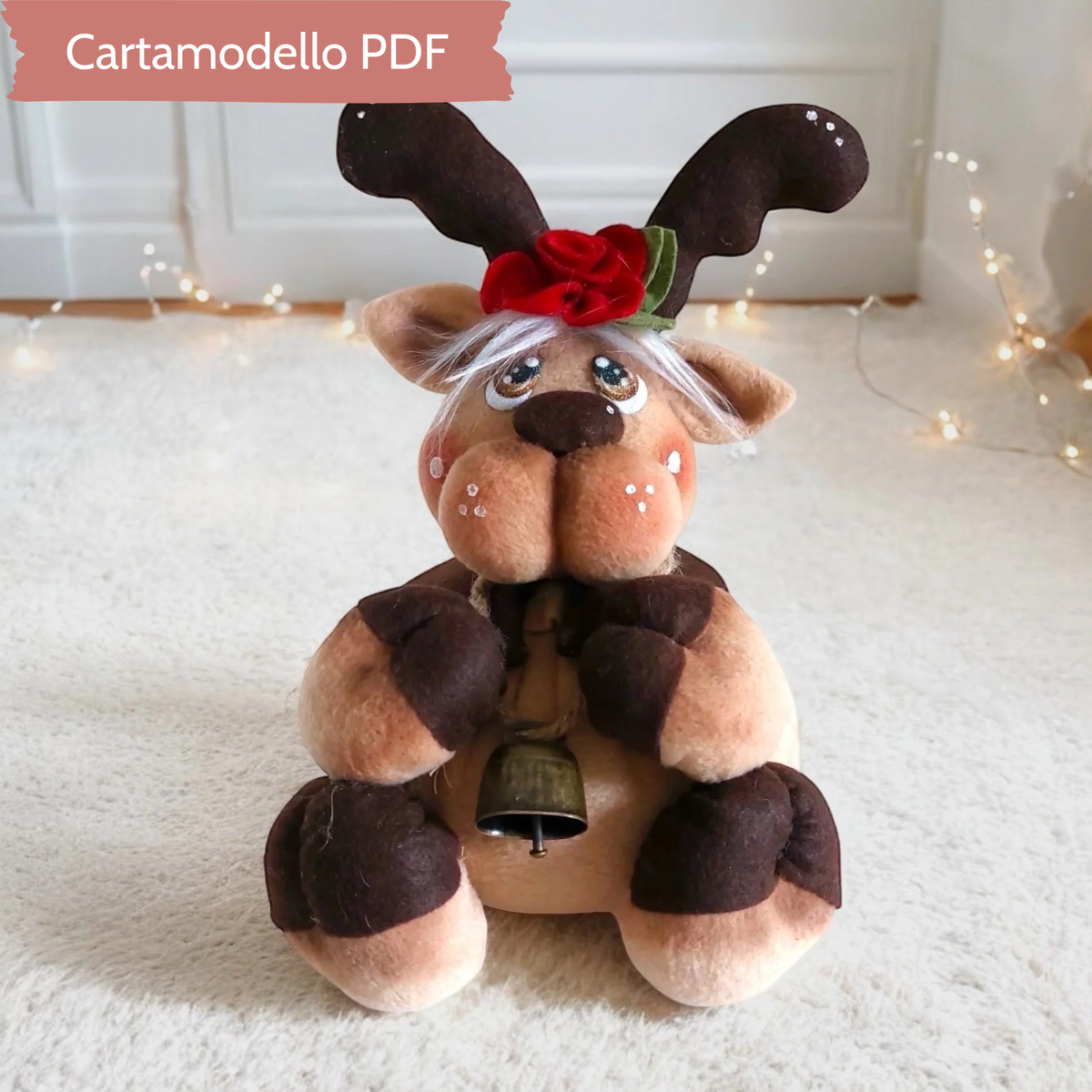 Cartamodello Renna Rudolf
