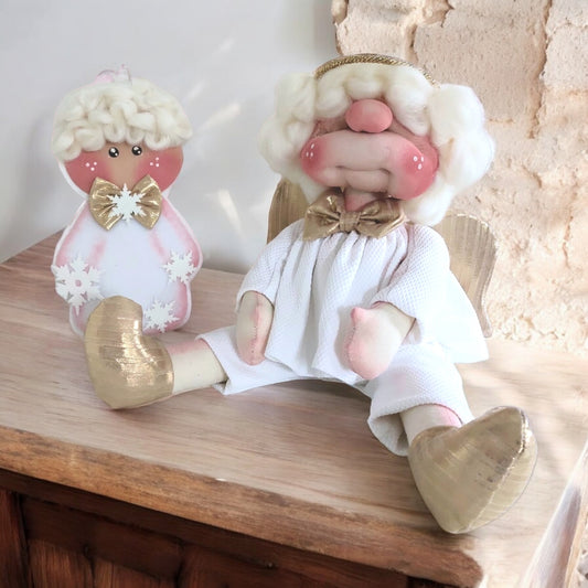 Cartamodello Angelo Gabriele + Angioletto tecnica cartone