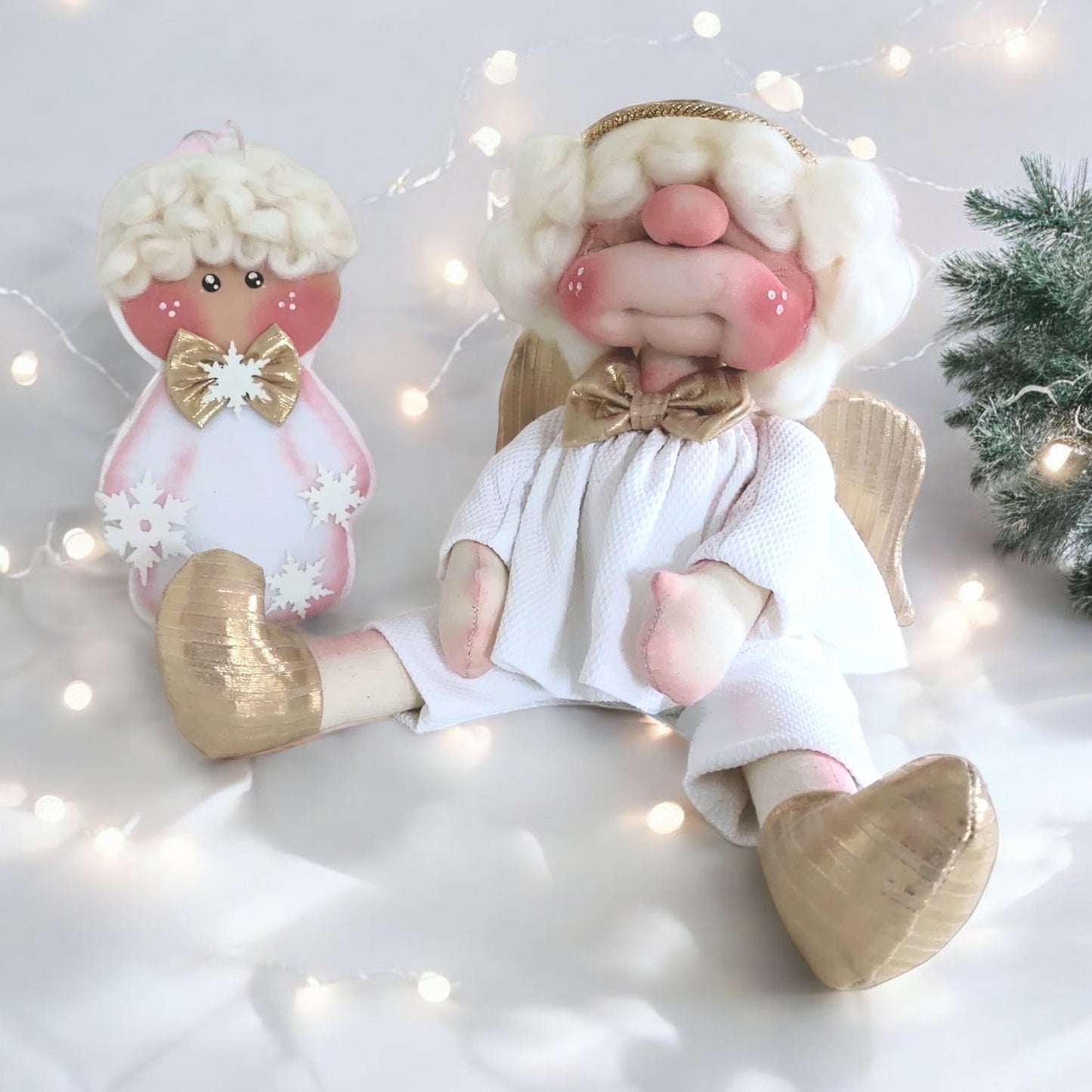 Cartamodello Angelo Gabriele + Angioletto tecnica cartone