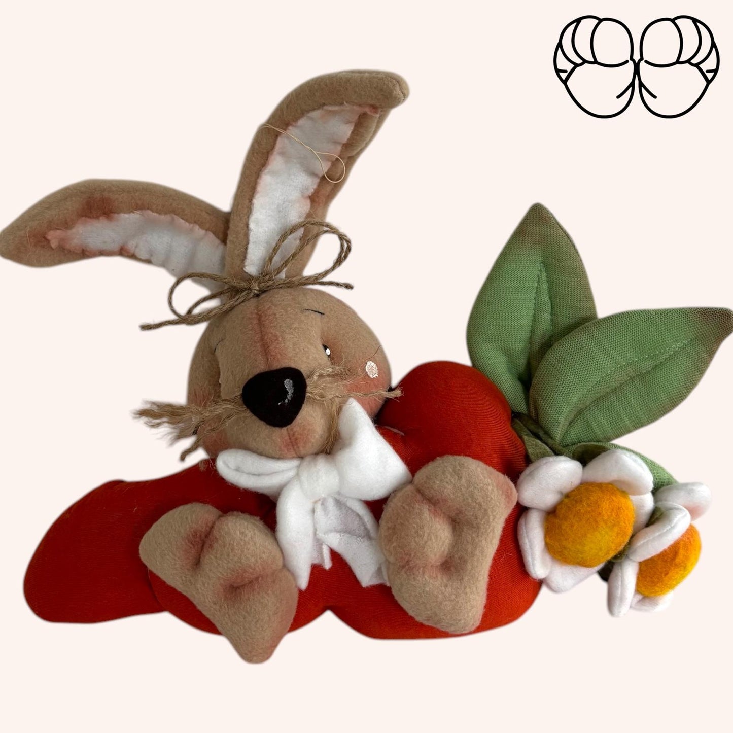 Cartamodello Coniglio con la carota