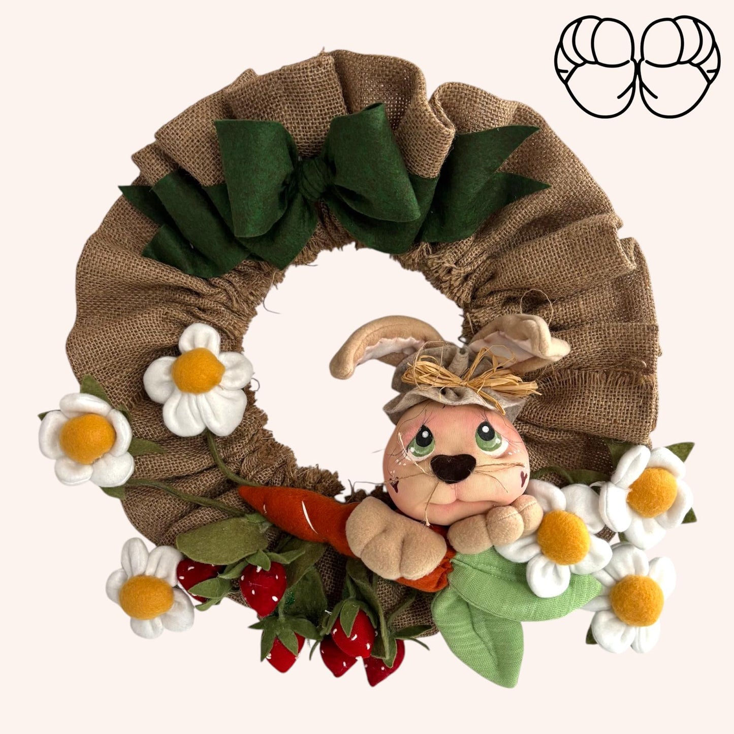 Cartamodello Ghirlanda Coniglio