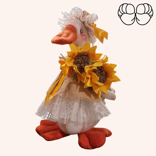 Cartamodello Papera con Girasoli