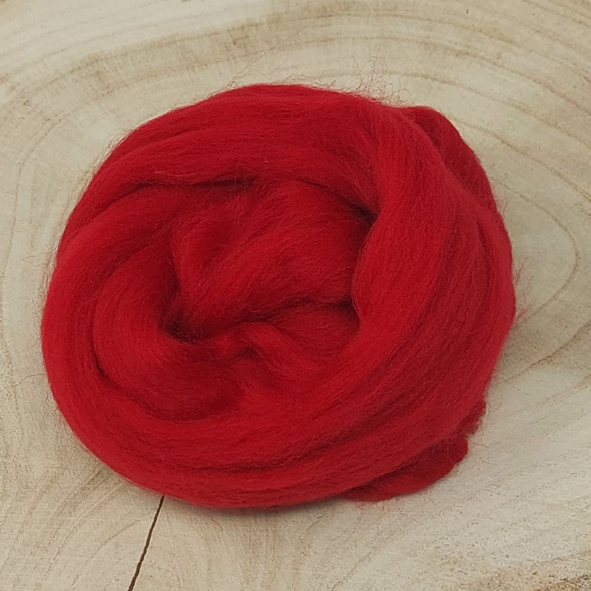 10 Gomitoli Di Lana Cardata - Rosso/Bianco Per Fai Da Te E Feltro - Foto 8