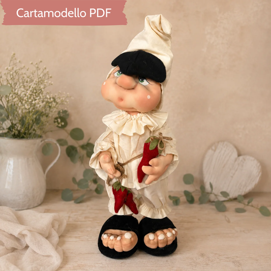 Cartamodello Gnomo Pulcinella