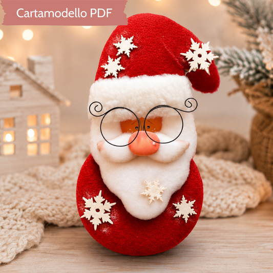 Cartamodello Babbo Natale Tecnica Cartone