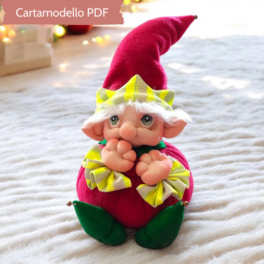 Cartamodello Elfo Natale