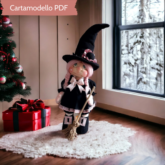 Cartamodello Befana in piedi