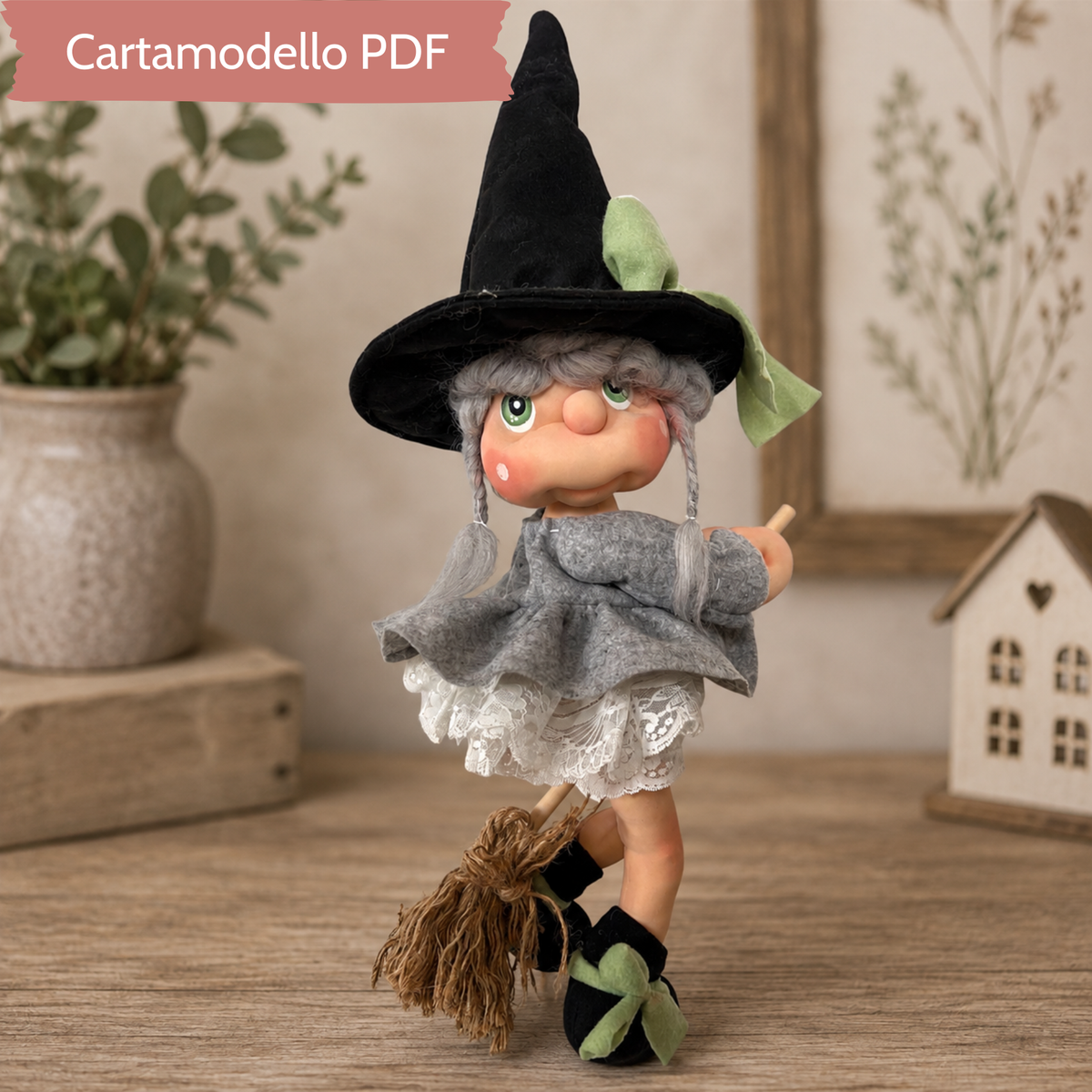 Cartamodello Befana Grace