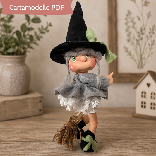 Cartamodello Befana Grace