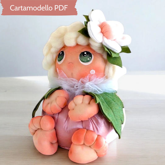 Cartamodello Bambola Fiore