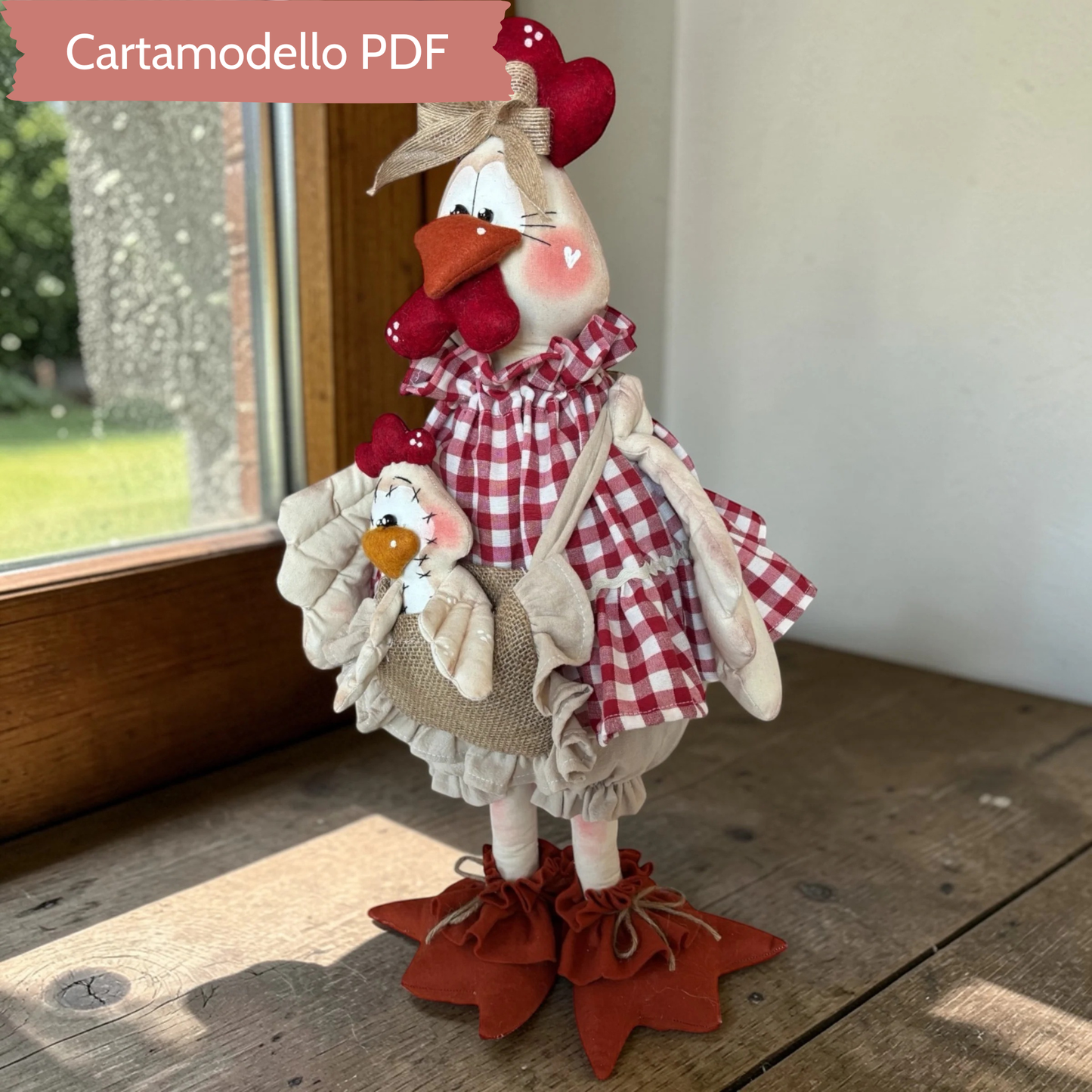 Cartamodello Gallina Kokodè in Piedi
