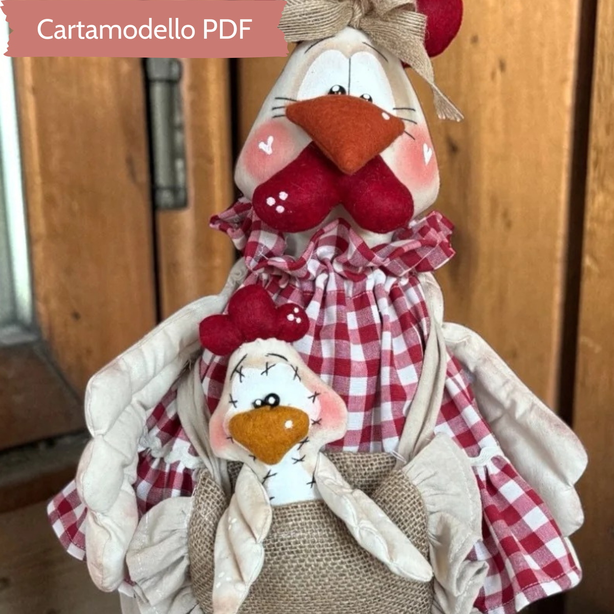 Cartamodello Gallina Kokodè in Piedi