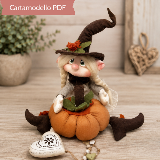 Cartamodello Strega con Zucca