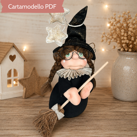 Cartamodello Befana Stella