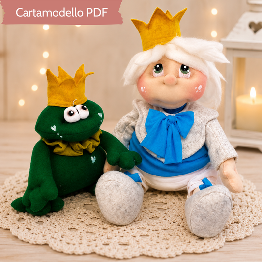 Cartamodello Principe e Ranocchio