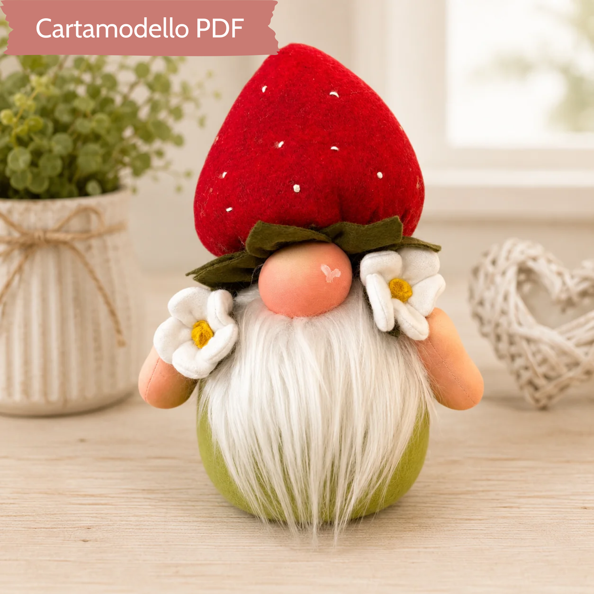 Cartamodello Gnomo Fragolo