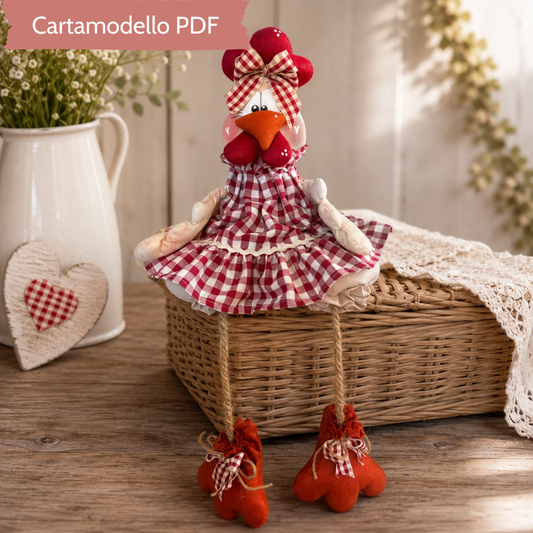 Cartamodello Gallina Kokodè Seduta