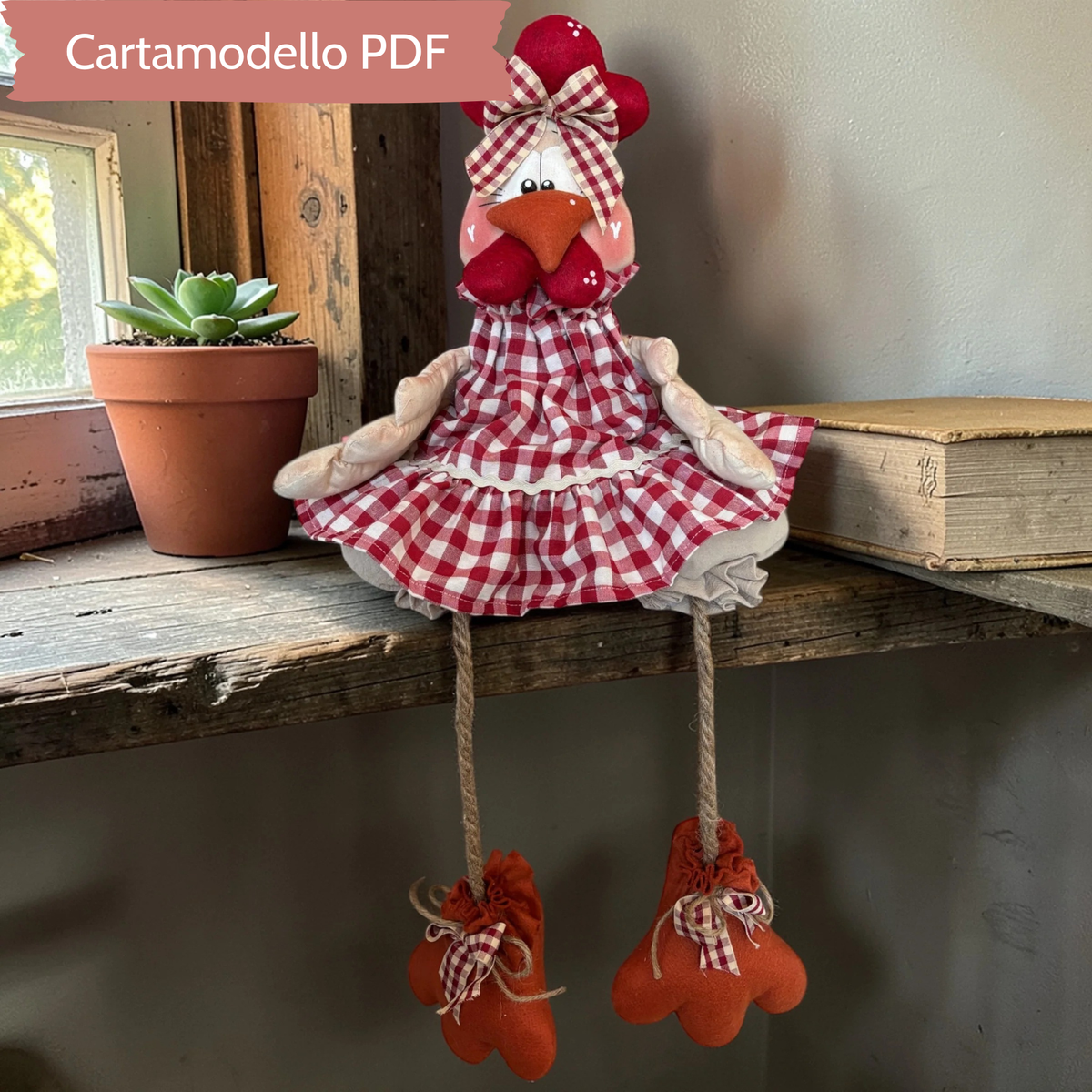 Cartamodello Gallina Kokodè Seduta