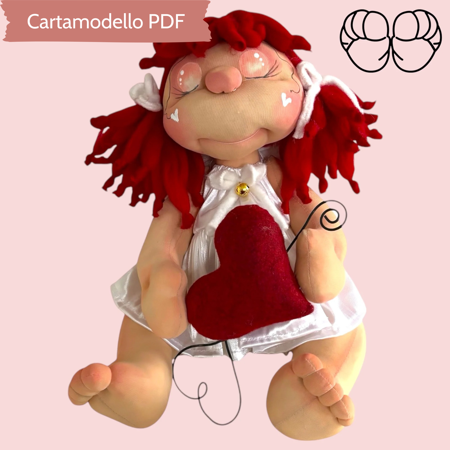 Cartamodello Cupido Valentina