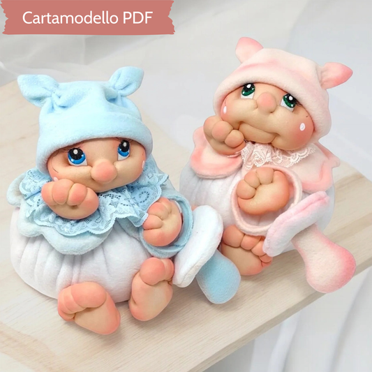 Cartamodello Bimbo e Bimba