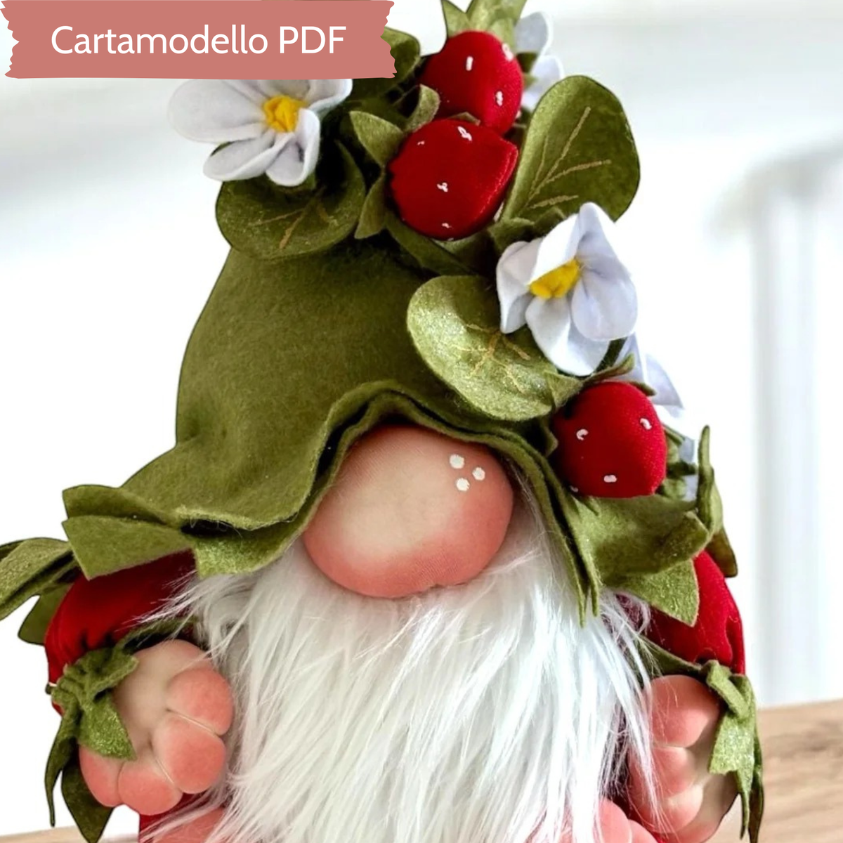 Cartamodello Gnomo Fragolino