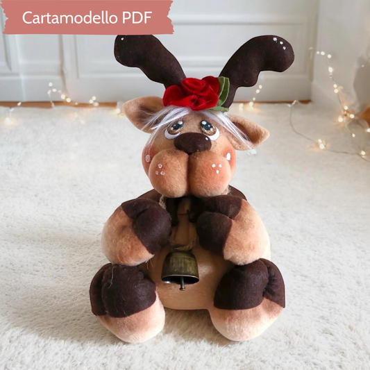 Cartamodello Renna Rudolf