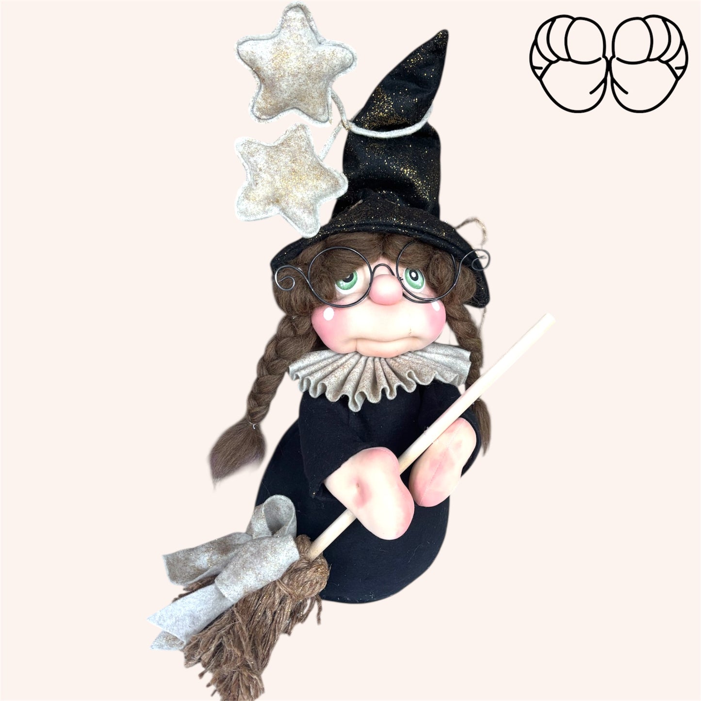 Cartamodello Befana Stella