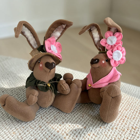 Cartamodello Coniglio Beppe e Coniglia Pina